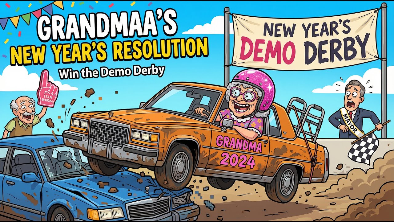 Grandma’s New Year’s Resolution Was to Win the Demolition Derby - Funny Country Song 👵🚗