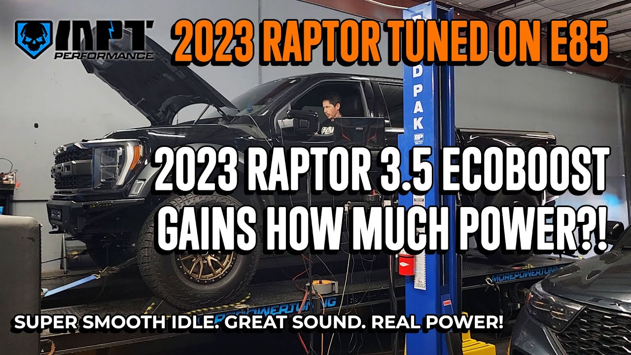 Raptor 3.5 Ecoboost 2023 года, настроенный на E85 &mdash; невероятный прирост мощности по сравнению со штатным! Реальная мощь! | MPT Performance