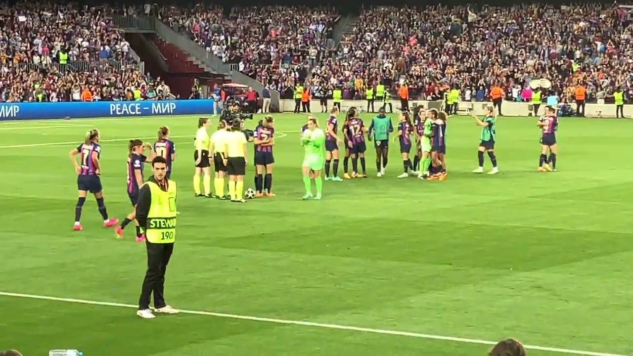 UWCL FCBarcelona femeni 1 Chelsea 1 27/4/2023 Camp Nou Post game