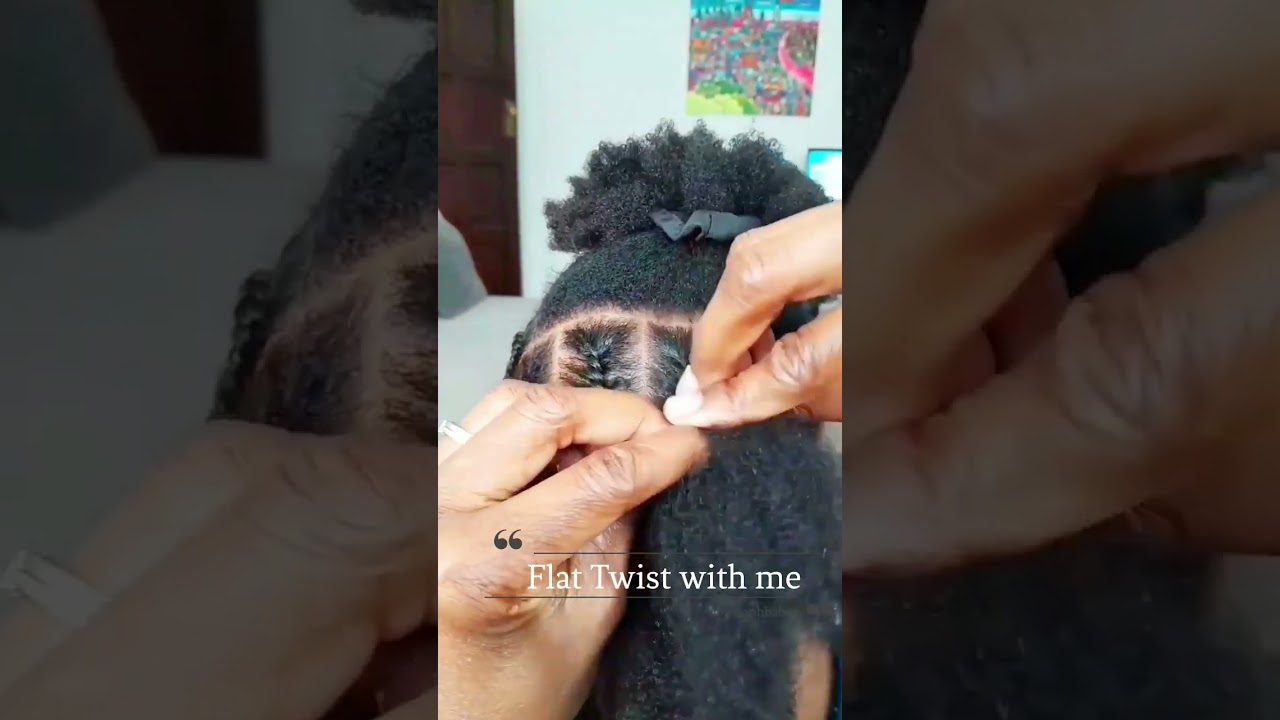 Flat Twist with me | Kids Protective Styles | 4C Kids Hairstyle #type4hair #type4naturals #shorts
