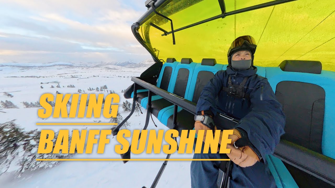Skiing Banff Sunshine: Best Runs Off Super Angel Express Chairlift