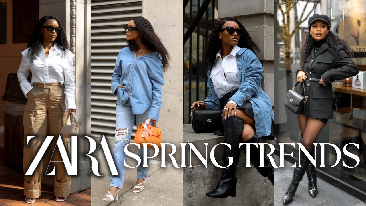 NEW IN ZARA | more spring 2023 trends, cargo pants, denim, corsets, essentials | Beautifully Syndie