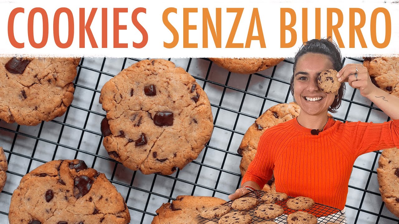 Biscotti Cookies senza burro e senza uova - LA RICETTA DEFINITIVA! Elefanteveg