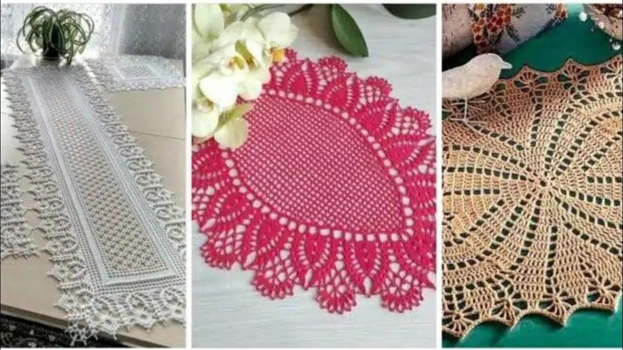 140+ Super Easy Crochet Doliie Table runners ideas Handmade Crochet free pattern 