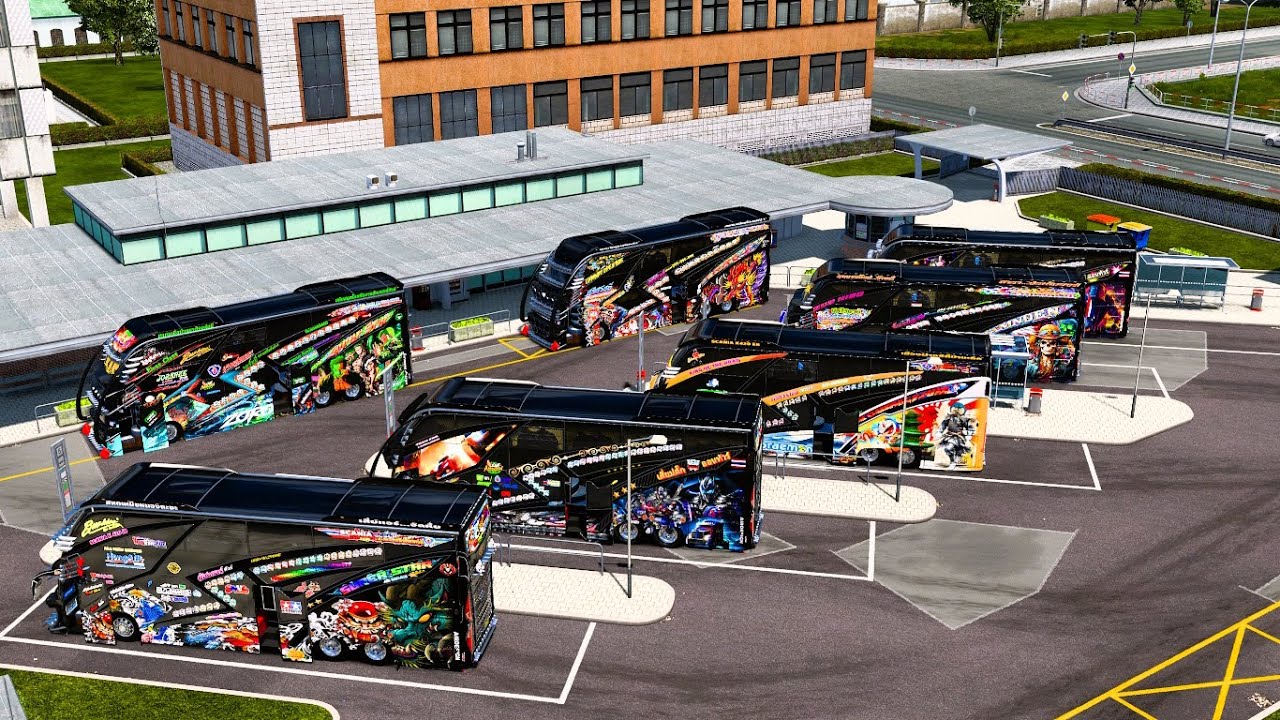 Ep.7 ทริปร่วมบขส.มาพร้อมกับลายใหม่ #Airskyline888 #ets2 #logitech G923