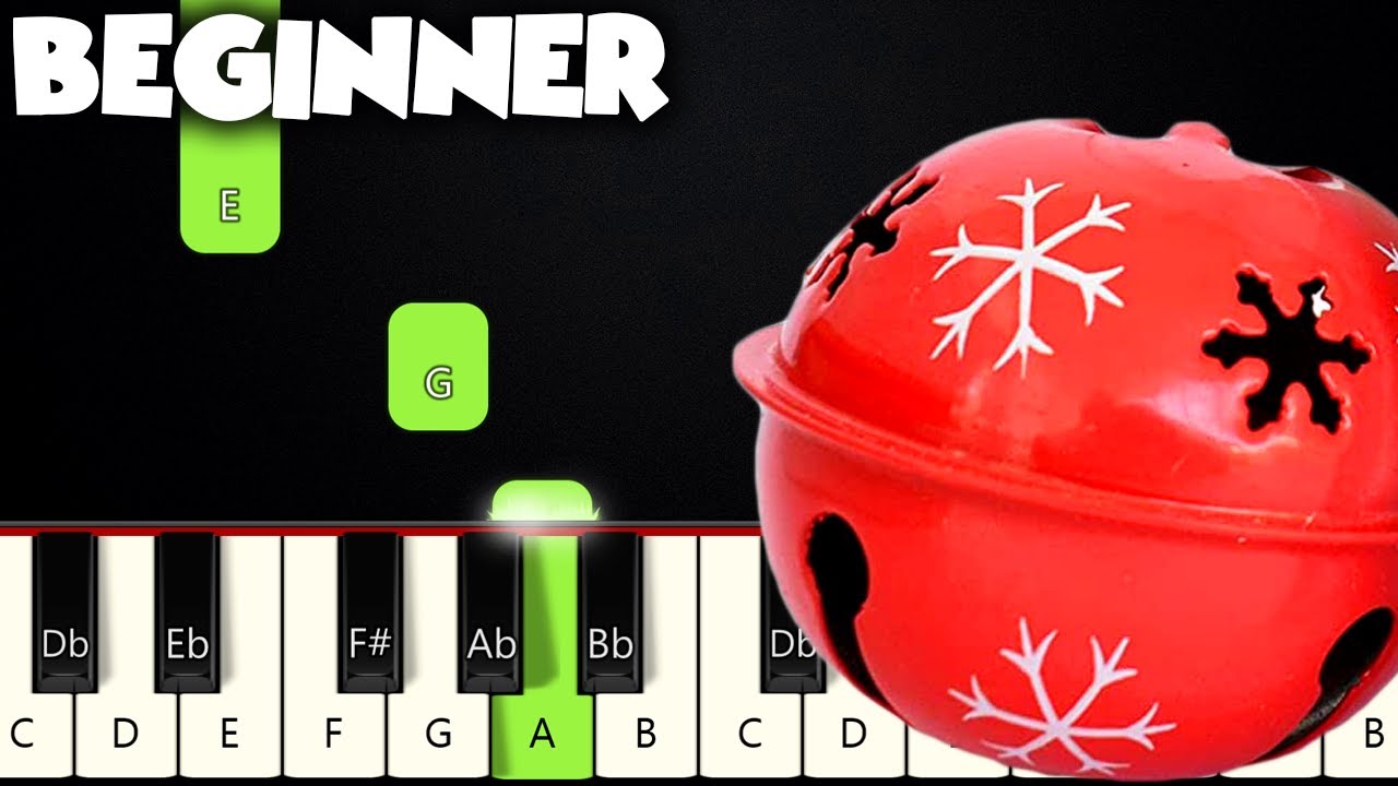 Jingle Bells | BEGINNER PIANO TUTORIAL + SHEET MUSIC by Betacustic