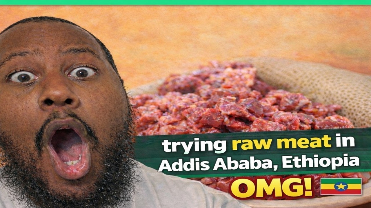 I Tried RAW Meat in Addis Ababa, Ethiopia (Tera Siga) 🇪🇹