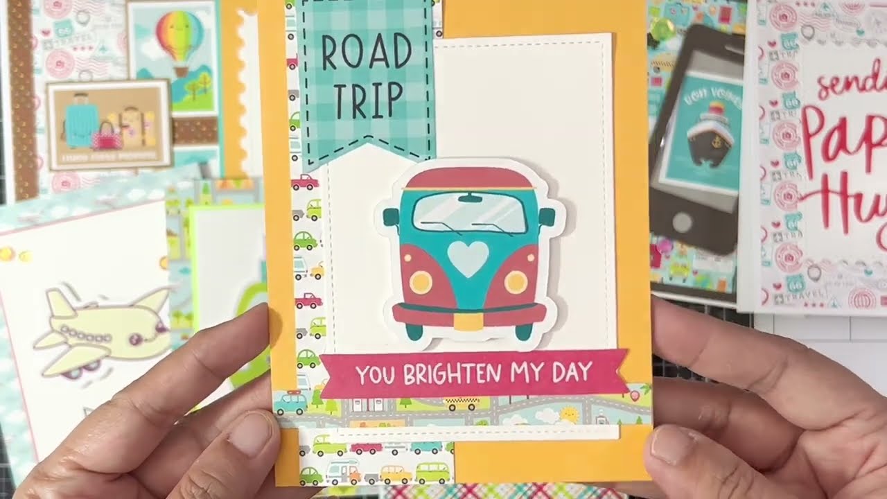 10 Cards DOODLEBUG COLLABORATION || I ❤️ travel 6x6 paper pad  #doodlebugfeb