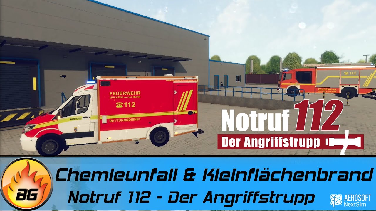 Notruf 112 - Der Angriffstrupp: Chemieunfall & Kleinflächenbrand | Gameplay Preview Nintendo Switch