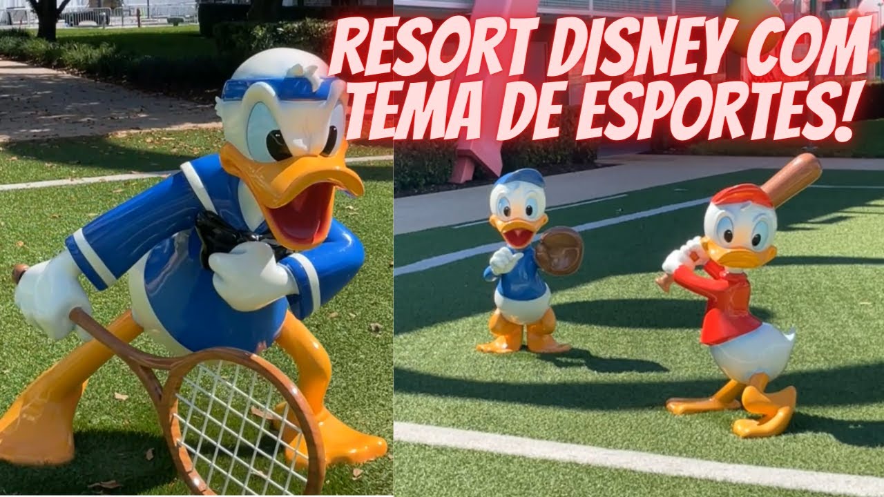Hotel Barato Disney Orlando 2022 2023 | Resort Disney tematico de Esporte | Disney All Star Sports