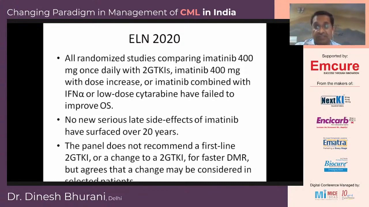 Part 5- Patients with newly diagnosed CML-CP in India should receive 2nd Gen TKIs- Dr Dinesh Bhurani