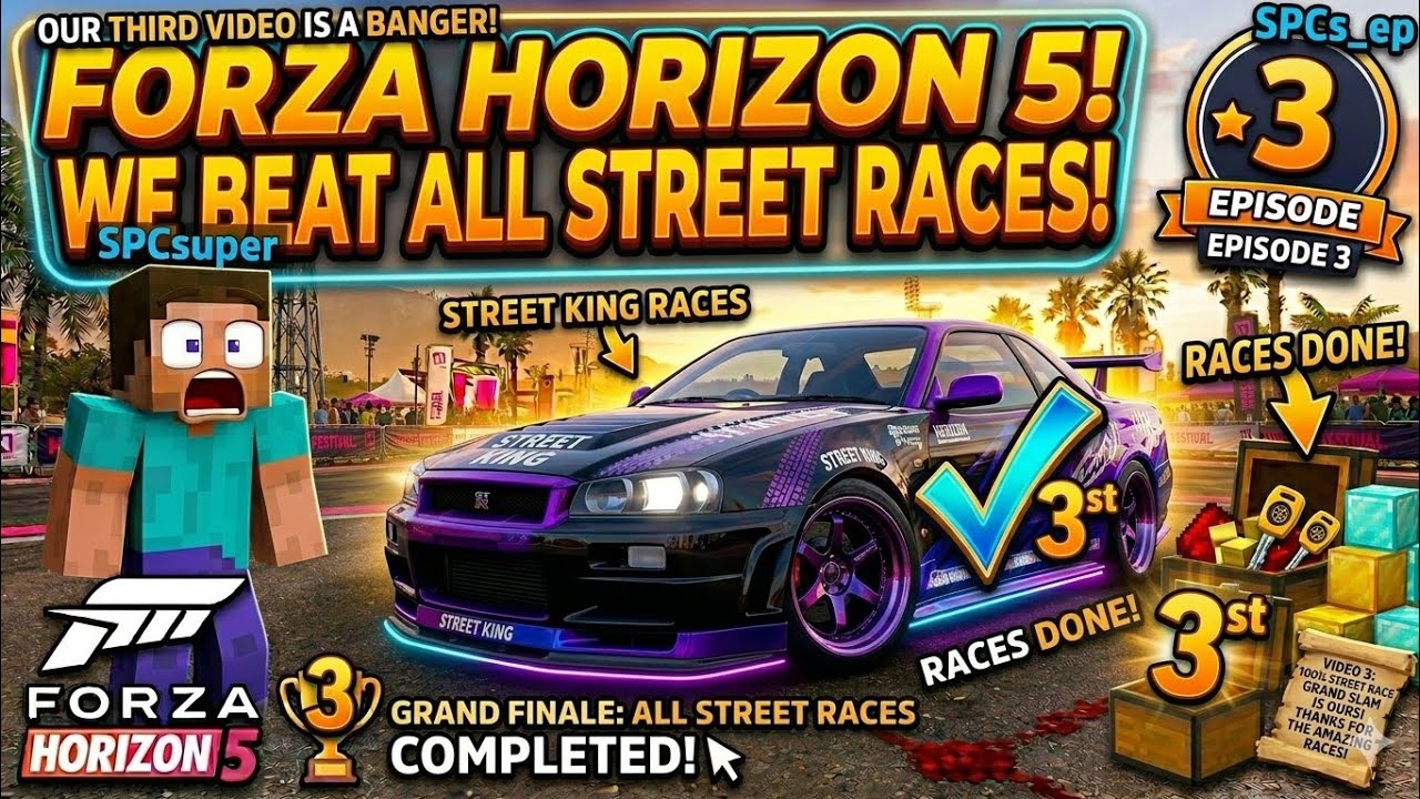 WE COMPLETED STREET RACES IN FORZA HORZON 5 | #3 #gameplay #frozahorizon5