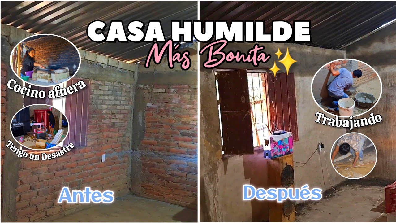 REMODELACIÓN de CASA HUMILDE || Cementando la pared 🏡 Todo es un Desatre 😩