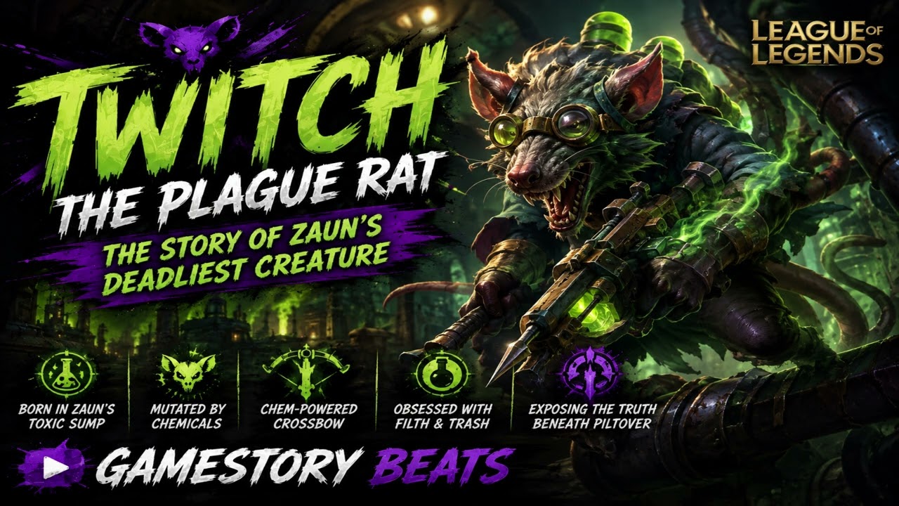 Twitch - The Plague Rat | From the Shadows to the Rift | Epic LOL Fan Song | GAMESTORY BEATS