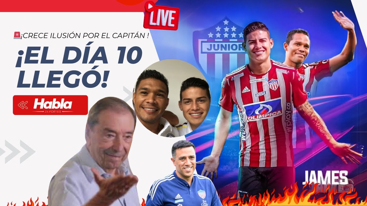 🚨JAMES RODRÍGUEZ JUGÓ CON BARRANQUILLA Y JUNIOR-SE BAJÓ DEL BUS-MUY MAL JAMES DAVID🚨