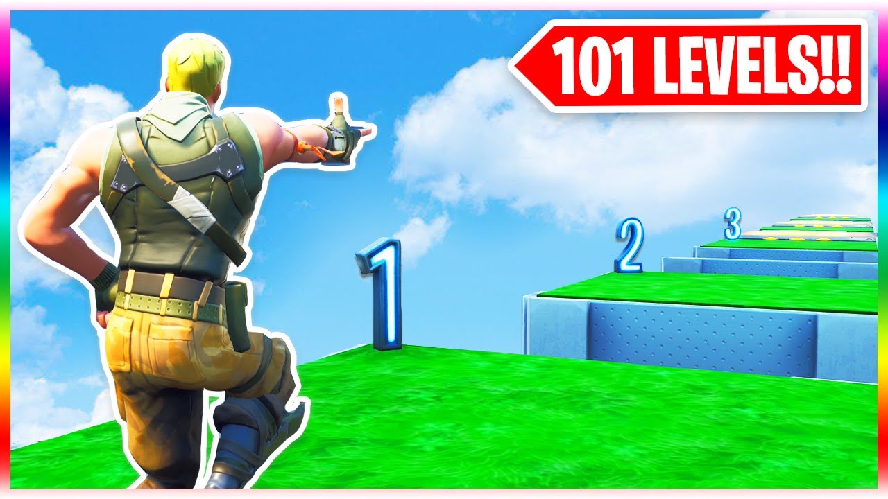 101 Level BOT Deathrun! (Fortnite Creative Mode)