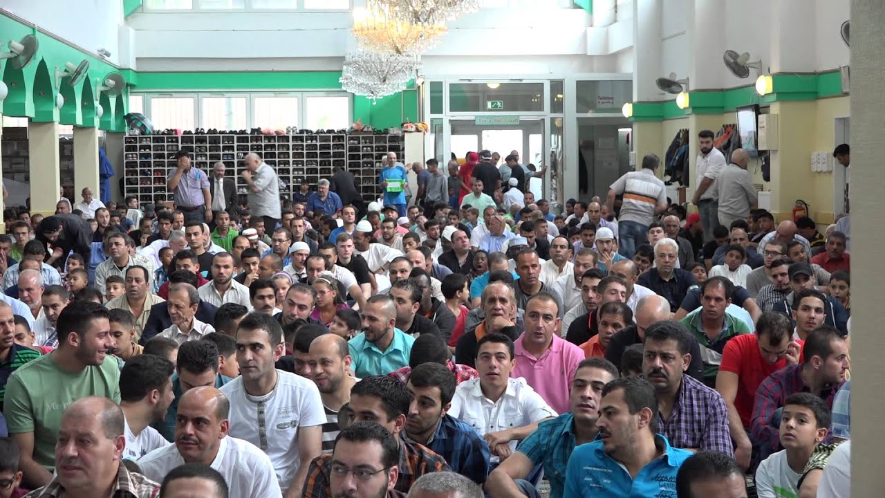 تكبيرات عيد الفطر في مسجد النور برلين 2014