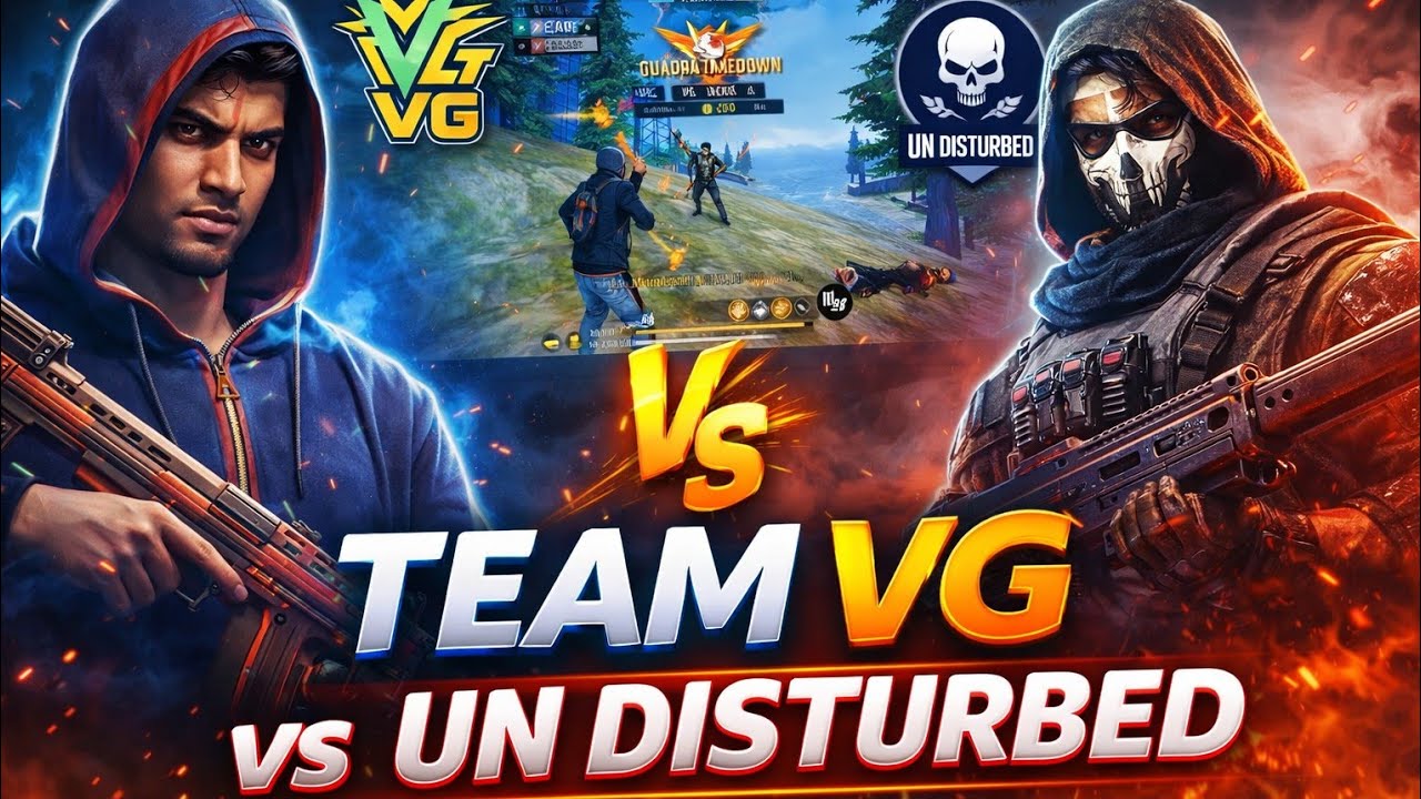 Team vg vs undisturbed👌🏻🙂 game play video #freefire #freefirehighlights 🤯