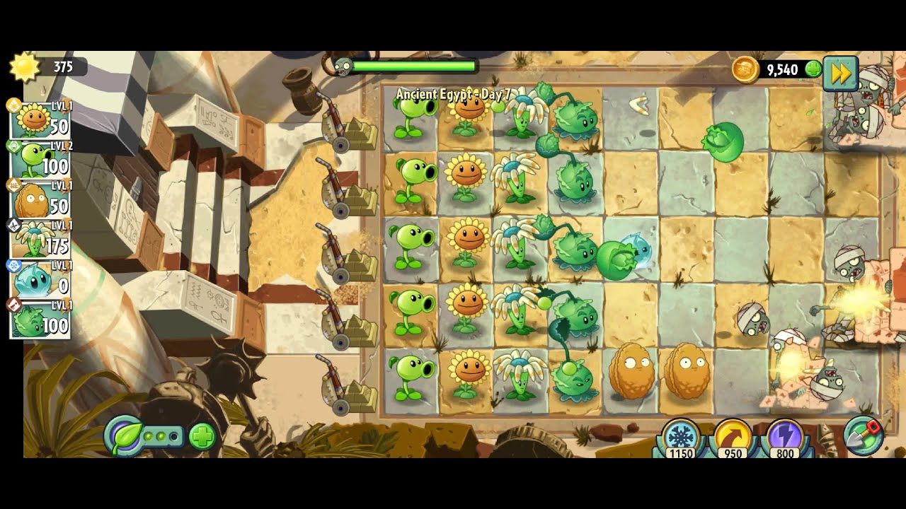 PLANTS VS. ZOMBIES 2 - ANCIENT EGYPT - GAMEPLAY PART 3 [TV GAME HD4K]