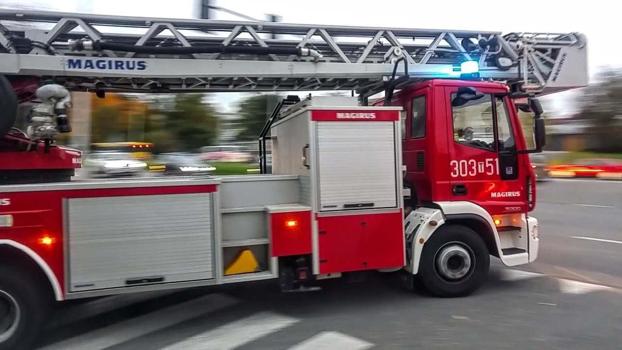 [Trąby, Martin Horn] Wyjazd Alarmowy plutonu 301[T]90,21,25 i 303[T]51 z JRG 1 w Kielcach