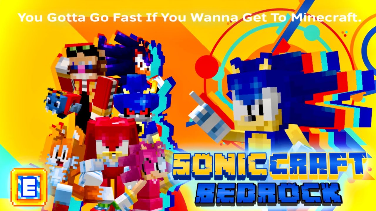 [ - SONICRAFT BEDROCK - ] ( MCPE Mod ) RELEASE TRAILER! 🟦🟥🟨🟪⬛️