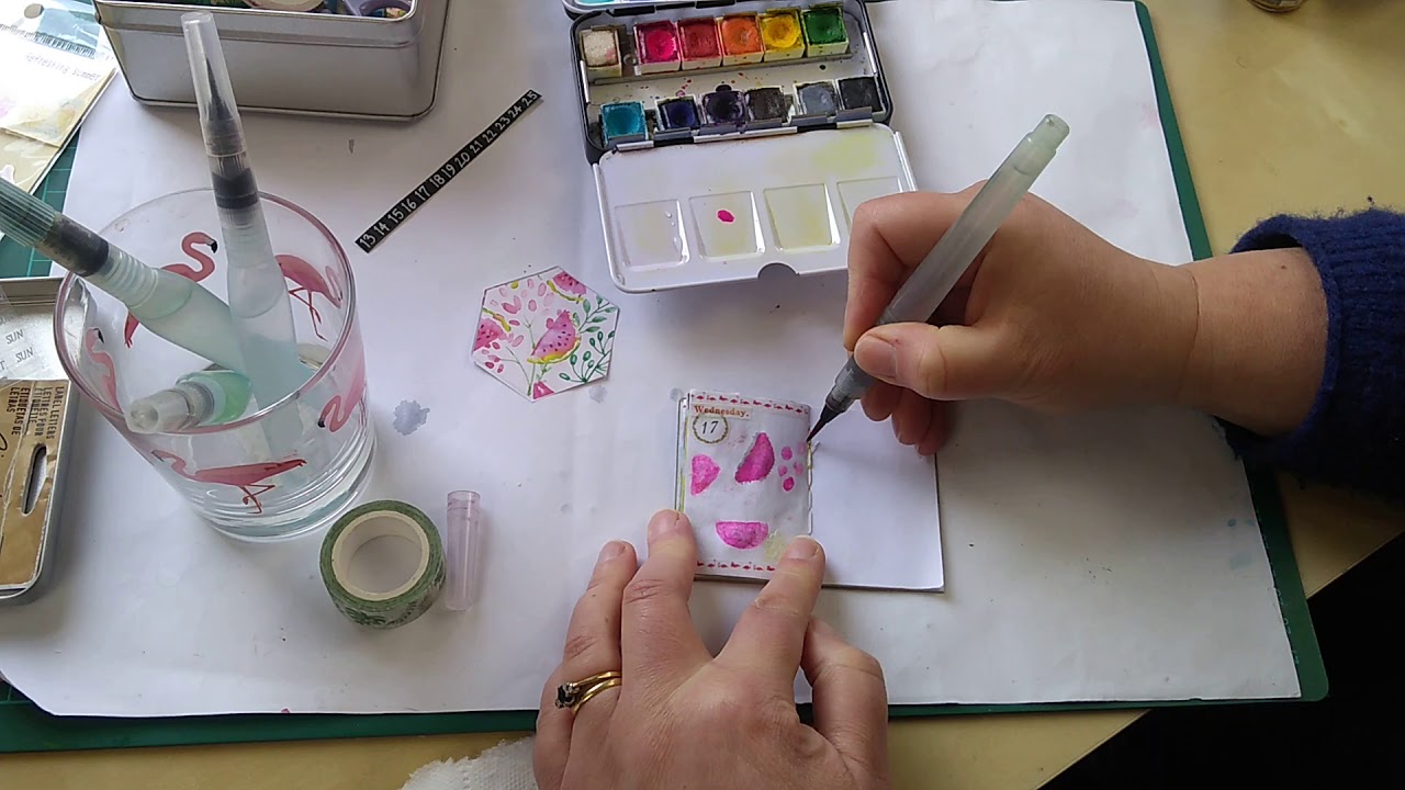 Tiny TN journal session, 100 day project, Jane Journalling