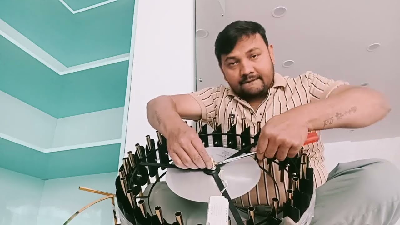 500mm Black Mama 3 colour jhumar काला मामा क्रिस्टल झूमर 