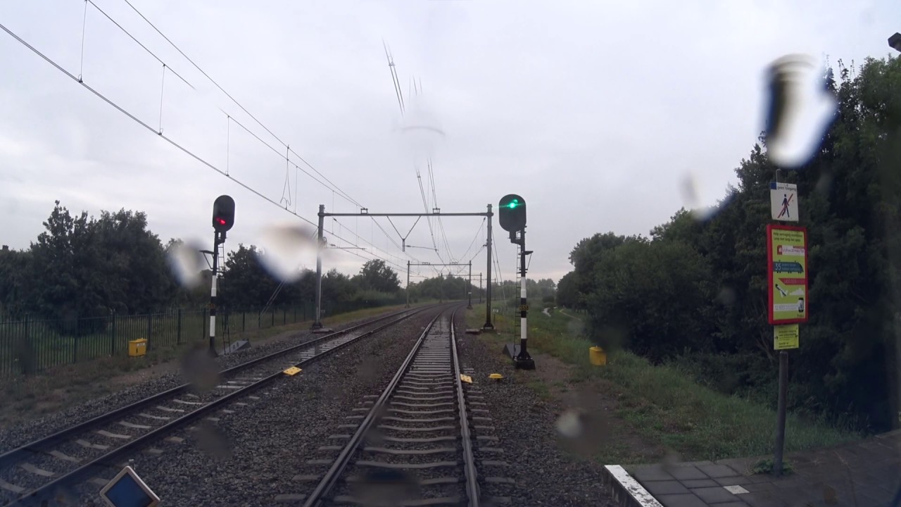 A train driver's view: Hoorn - Leiden CS, SNG, 09-Aug-2019.