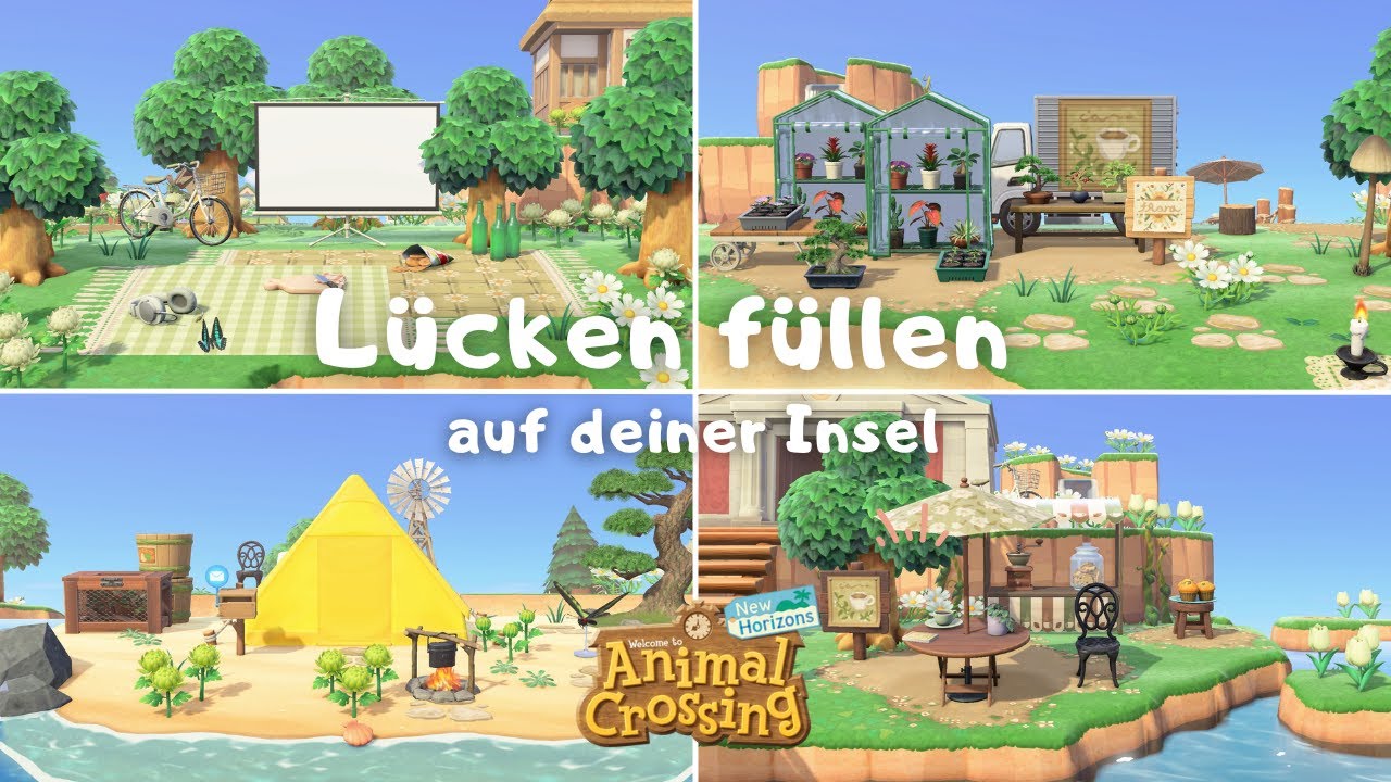 6 einfache aber niedliche Ideen zum Lücken füllen auf deiner Insel!😊// Animal Crossing New Horizons