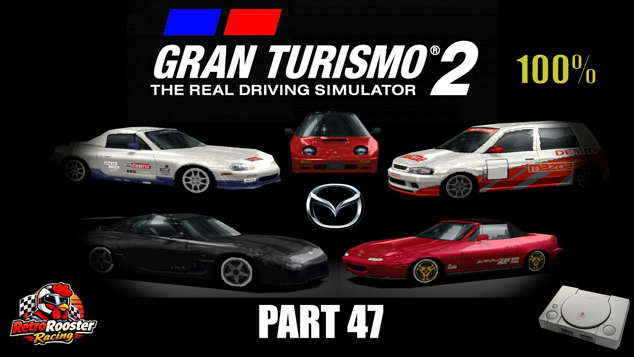 Gran Turismo 2 PS1 – Part 47 | Mazda Manufacterer Races | Japanese Manufacturer Events