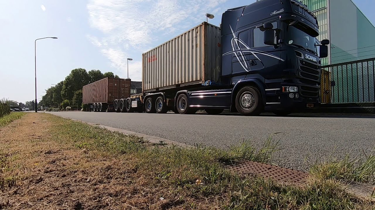 Dtec Combitrailer achter MJ Hoepel transport