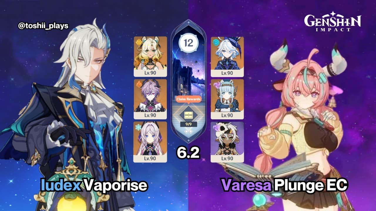 Neuvillette & Varesa  | Spiral Abyss 6.2/6.3 | Genshin Impact