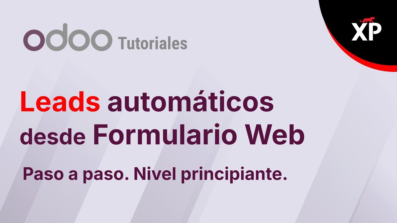 Odoo. Leads automáticos desde Formulario Web