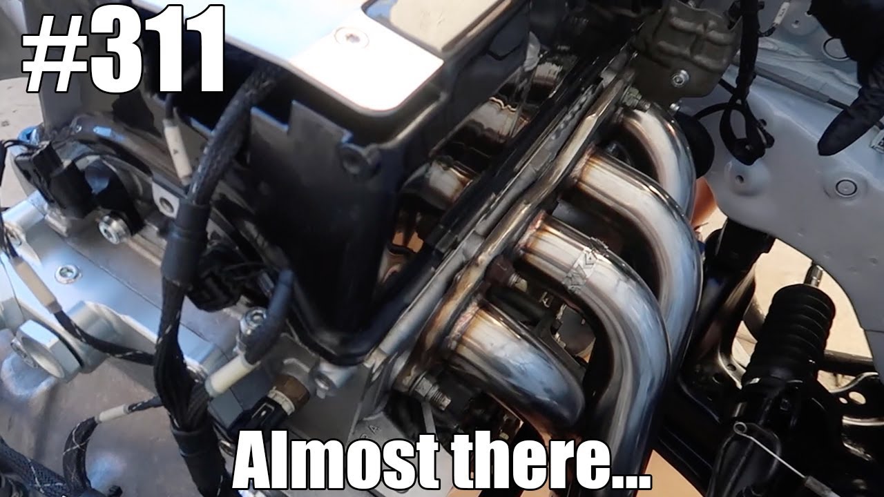KTuned header goes on & randomness - K20 Swap Part 8