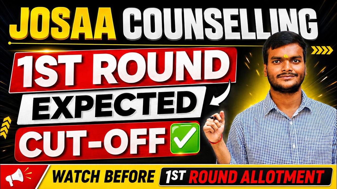JOSAA Round 1st Expected Cut-off 🤯 2026 | Josaa Counselling Round-1 Cut-off 2026 #josaa #csab2026