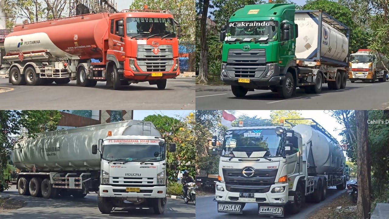 Kompilasi Truck Tangki Pt. 2 • Spotting Truck Trailer Tanker, Bulk Carrier, Fuel Tank, Oil Tank