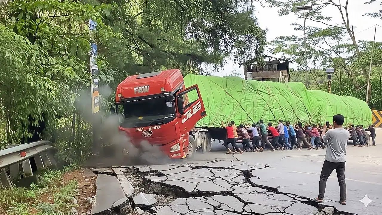 DRAMA TERSULIT !! PERJUANGAN SUPIR PERDANA MELINTASI TANJAKAN EKSTRIM SITINJAU LAUIK