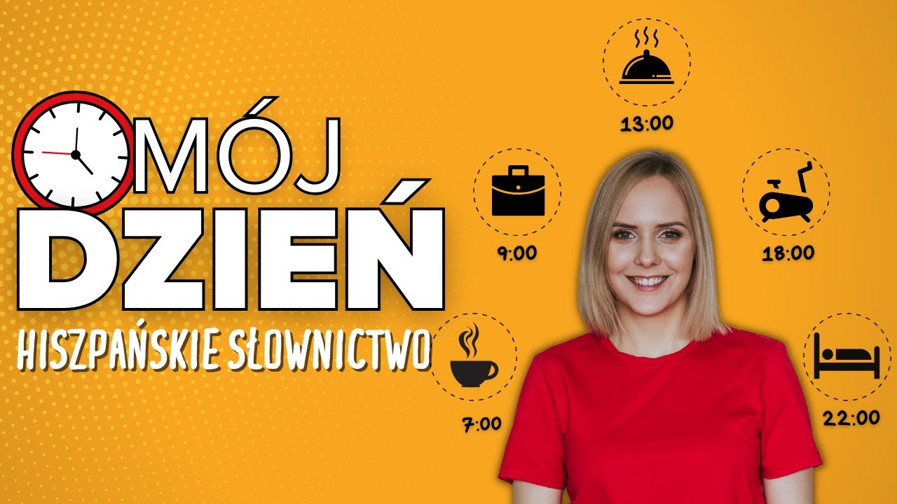 Mój dzień po hiszpańsku - niezbędne słownictwo | Hiszpański Trening Słownictwa #3 - POZIOM A1
