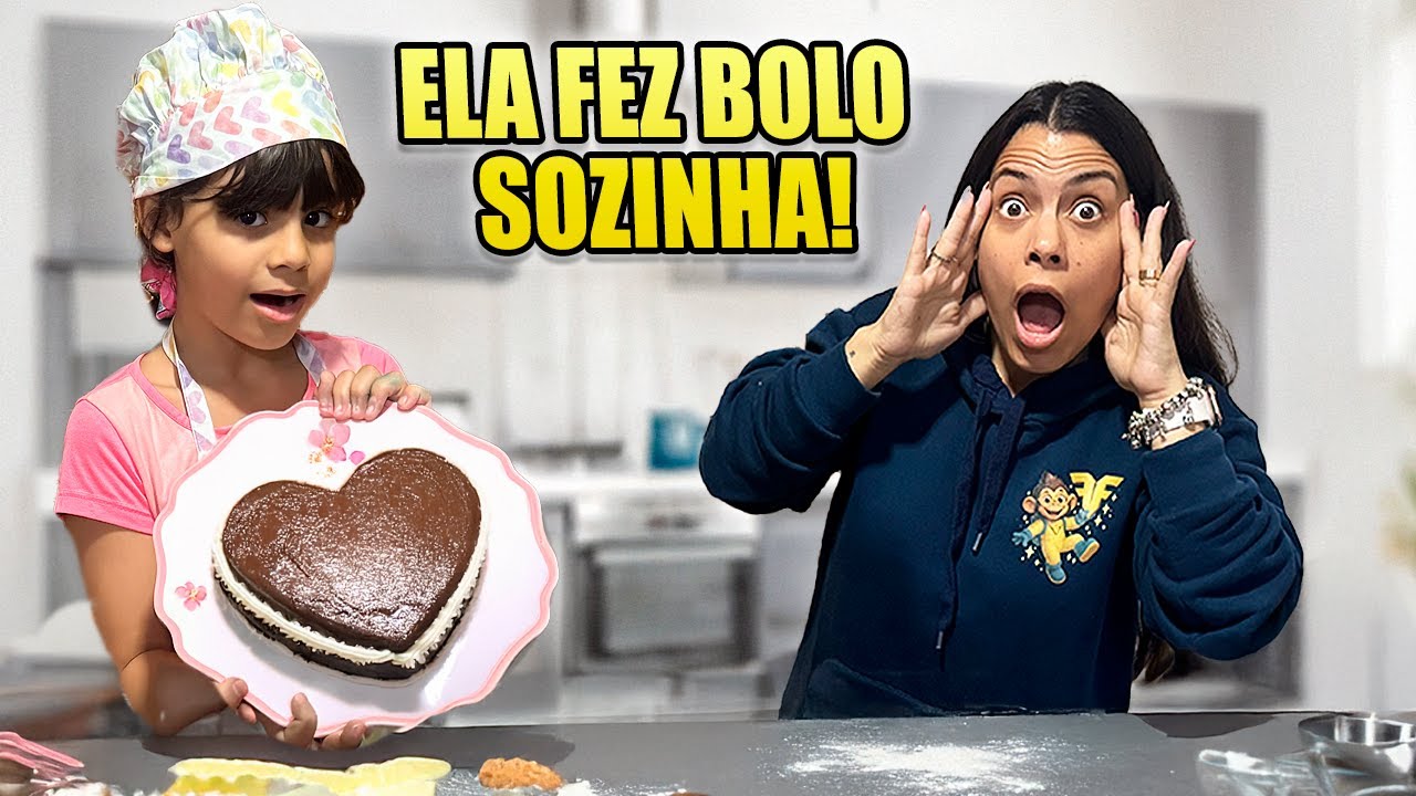 Eliza fez um BOLO SOZINHA para a FAMÍLIA pela PRIMEIRA VEZ * Deu nisso... | Kathy Castricini