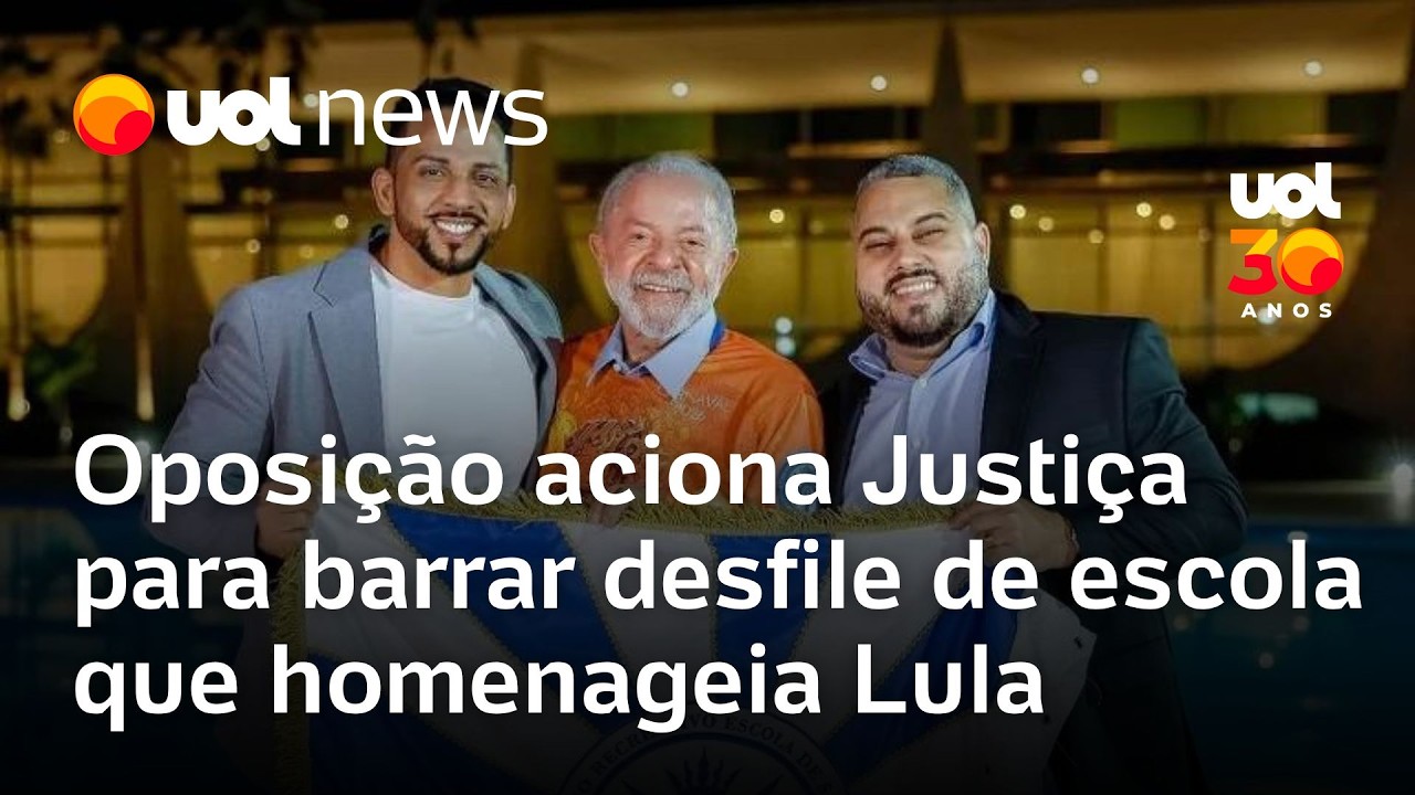 Oposição aciona Justiça e TSE para barrar desfile de carnaval que homenageia Lula na Sapucaí