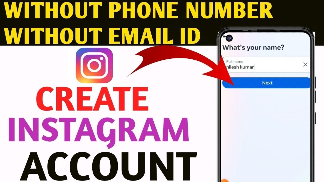 How To Create Instagram Account Without Phone Number or Email ID? ||Fake Instagram Account