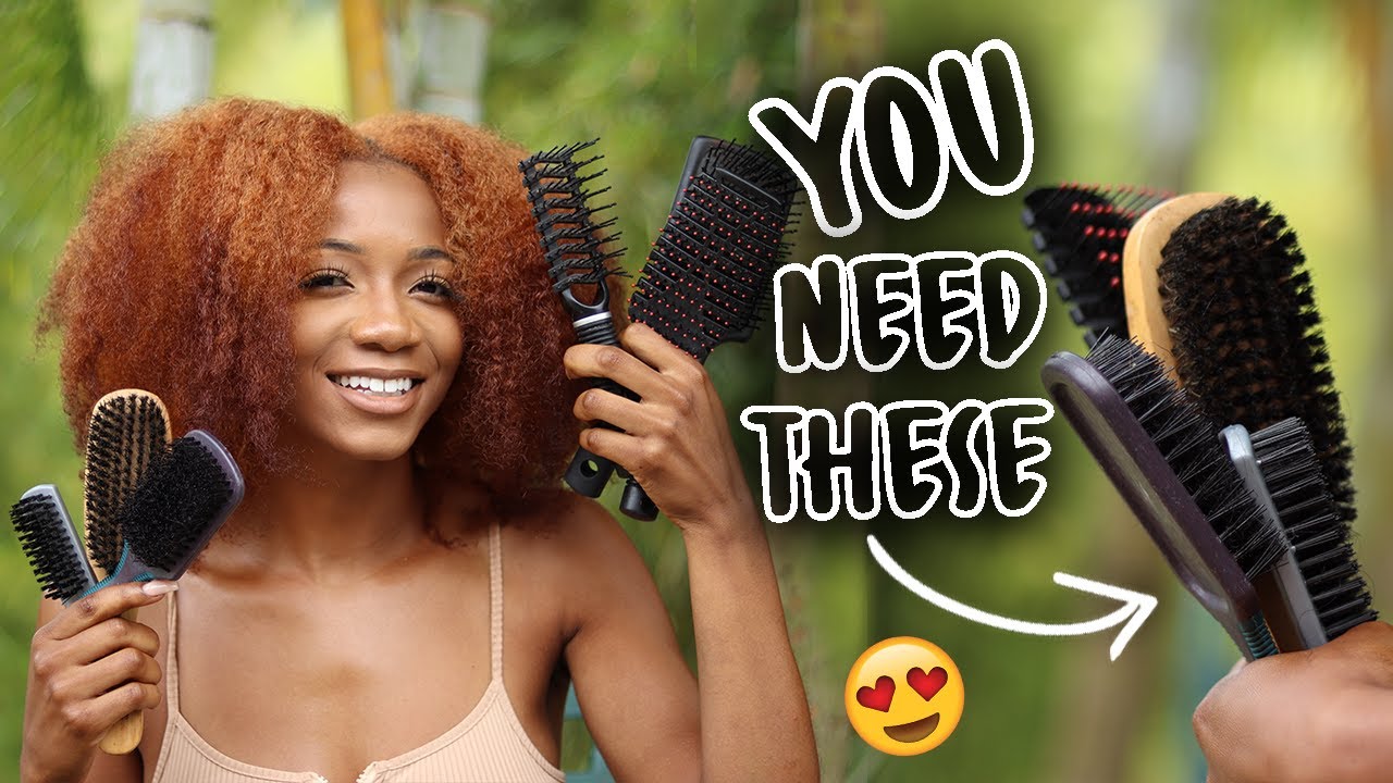 BEST BRUSHES FOR NATURAL HAIR! 😍 (Detangle, Detail, Flyaways + more) | Annesha Adams