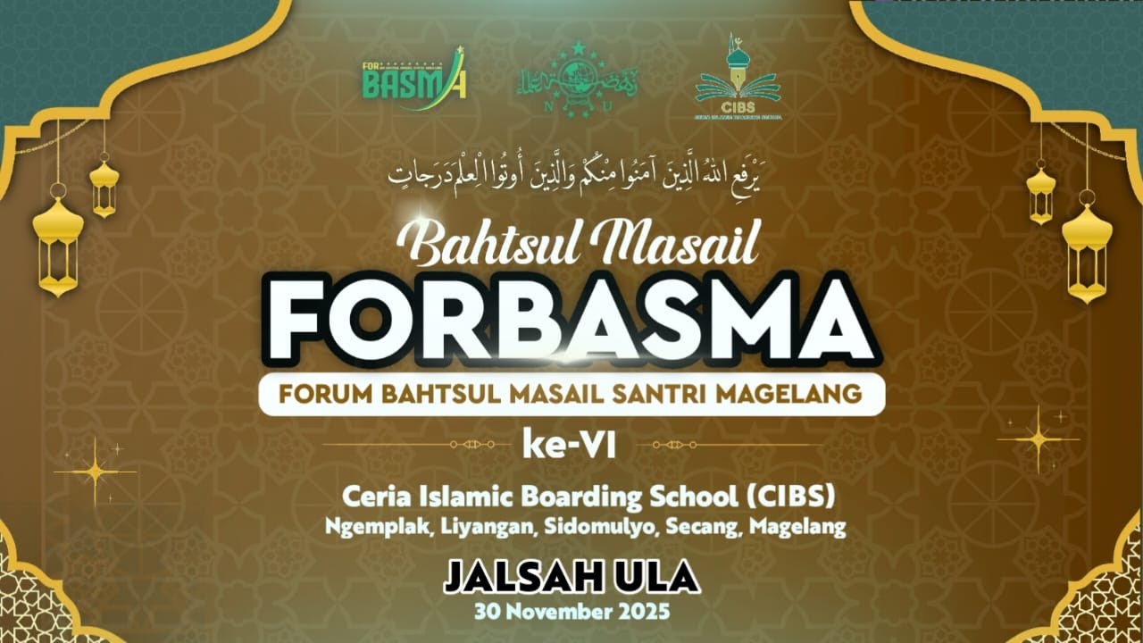 Bahtsul Masail FORBASMA ke-6 di Ceria Boarding School (CIBS) Jalsah Ula