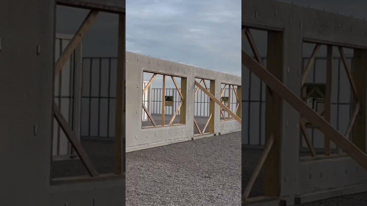 EnviroCast walls above grade house