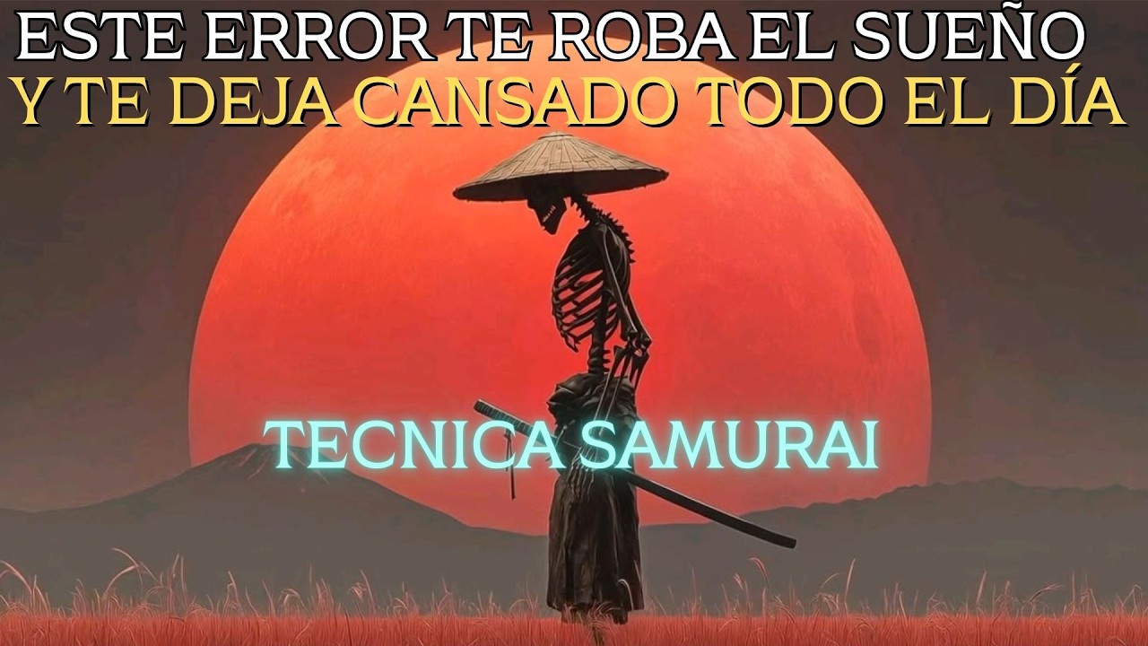 Por qué siempre estás cansado pero no puedes dormir: El ritual nocturno samurái.