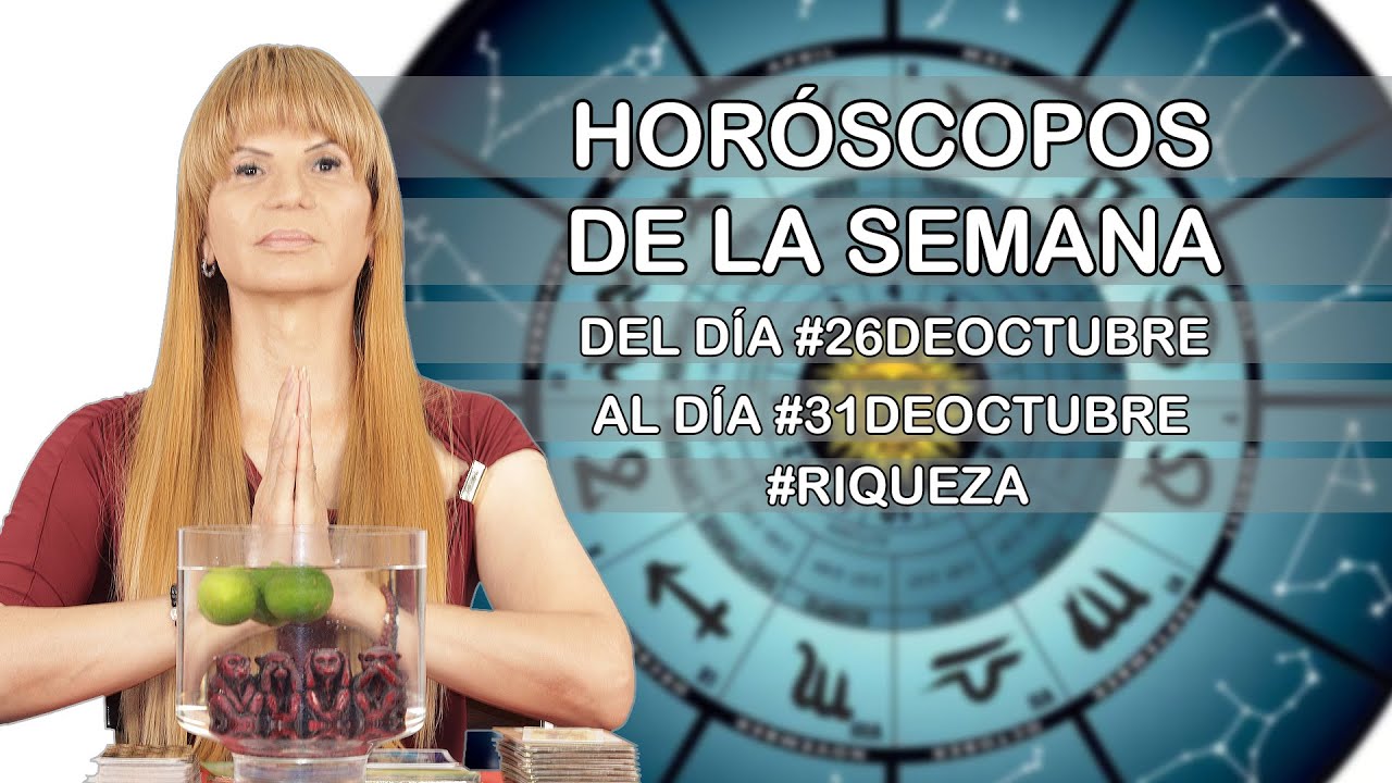 Horoscopos de la Semana del dia #26deOctubre al dia #31deOctubre #mhonividente #riqueza