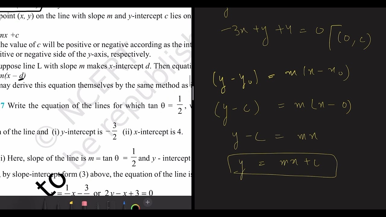 NCERT MATHS CLASS 11 || Chapter 9 Straight Lines || Ex. 9.2 || Introduction