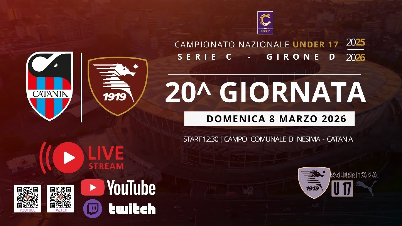 Catania - Salernitana (U17)  20 giornata Serie C Girone D