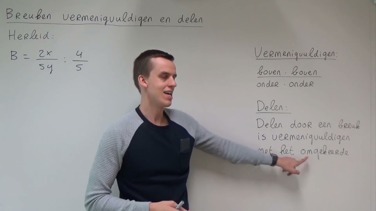 Breuken vermenigvuldigen en delen (HAVO wiskunde A)