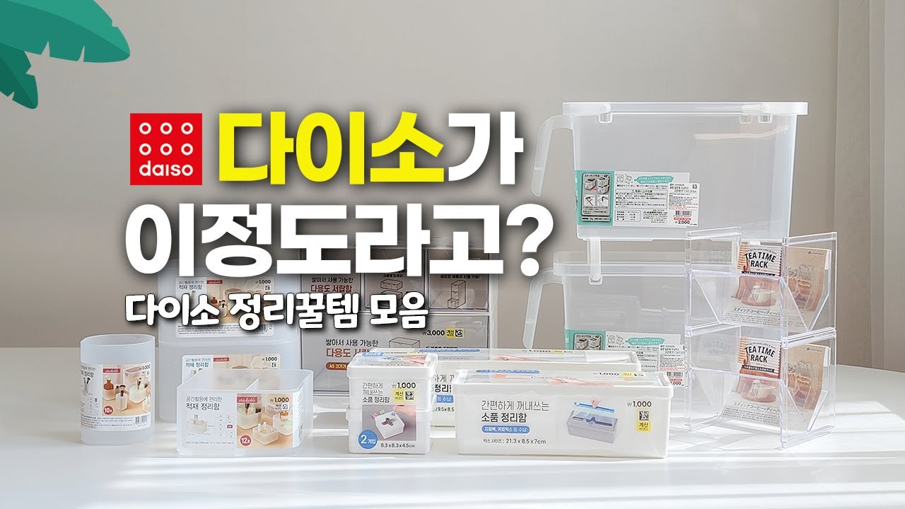 정리정돈 용품은 역시 다이소지! 다이소 10곳 넘게 다니며 겨우 찾아낸 후회없는 꿀템(feat.  자연이 채우는 일상, 에코앤드) / 수납정리 / 적층 / 냉장고정리